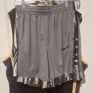Nike Gray Athletic Shorts Lightweight Breathable Design